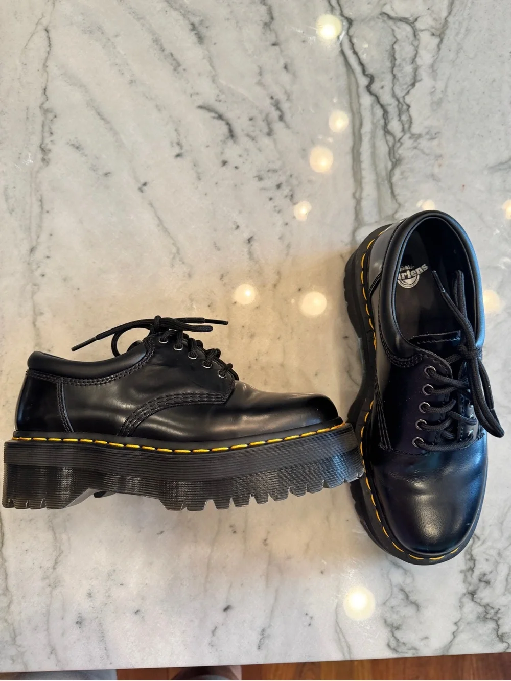 Dr. Martens polished black
